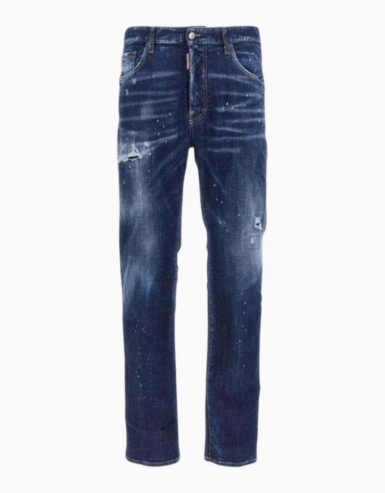 Dsquared2 642 Jean In Distressed Denim Jeans