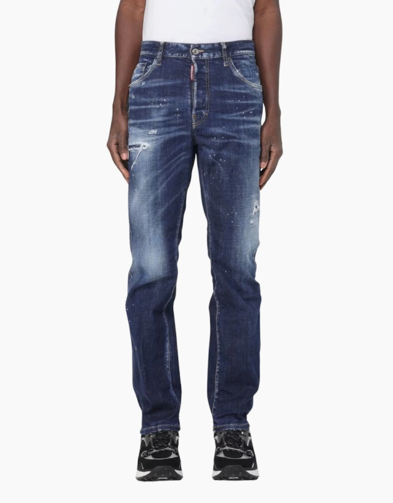Dsquared2 642 Jean In Distressed Denim Jeans