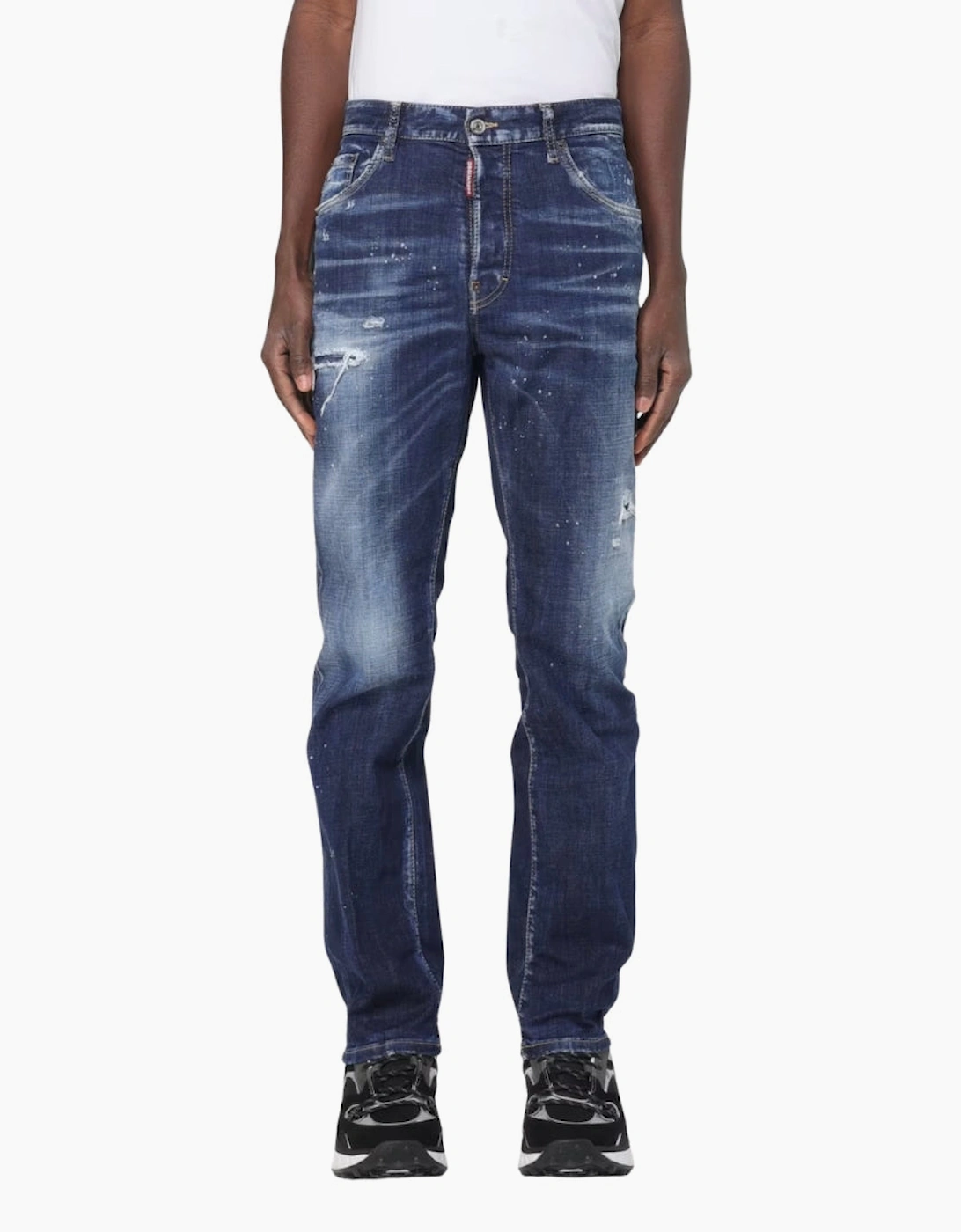 Dsquared2 642 Jean In Distressed Denim Jeans