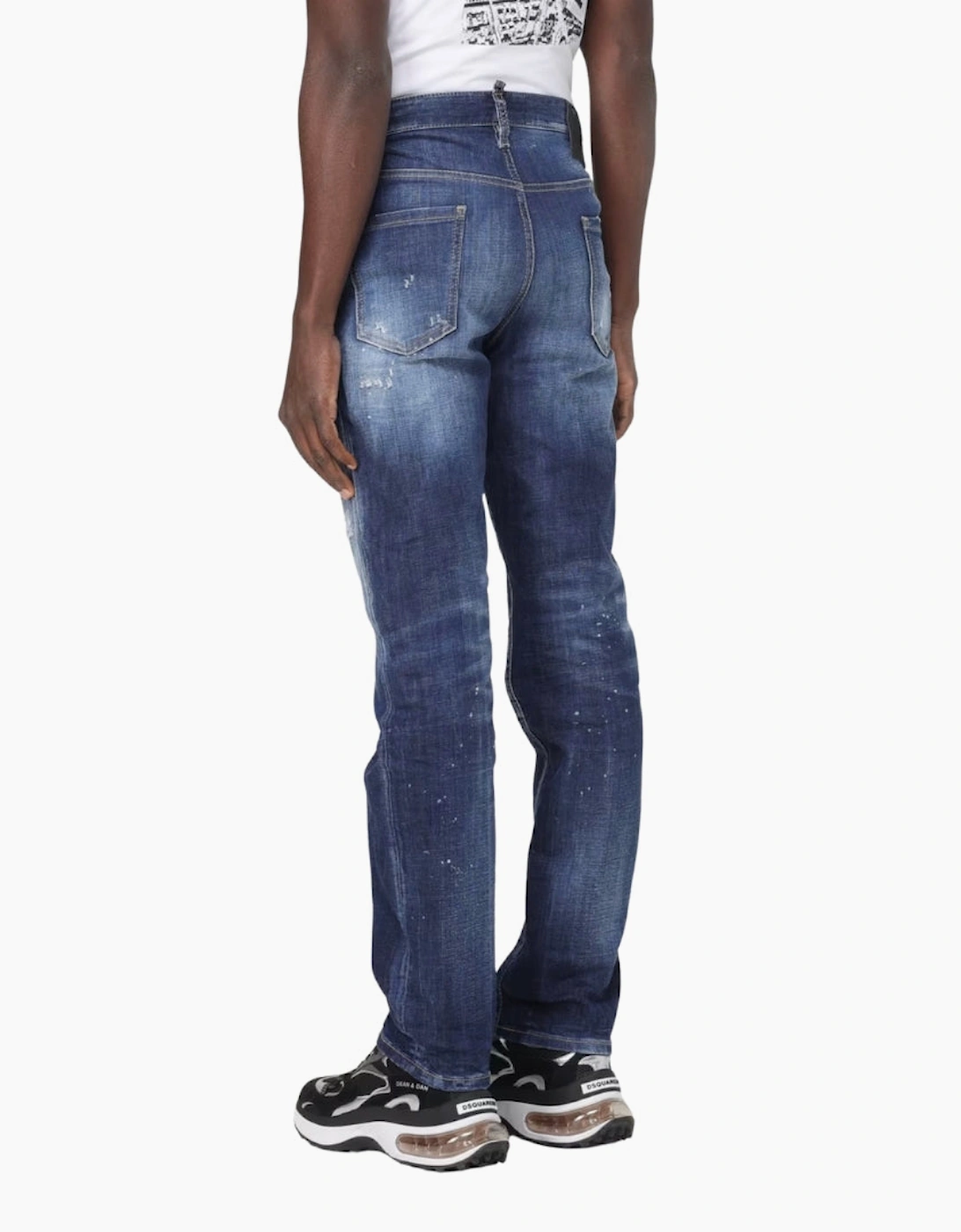 Dsquared2 642 Jean In Distressed Denim Jeans