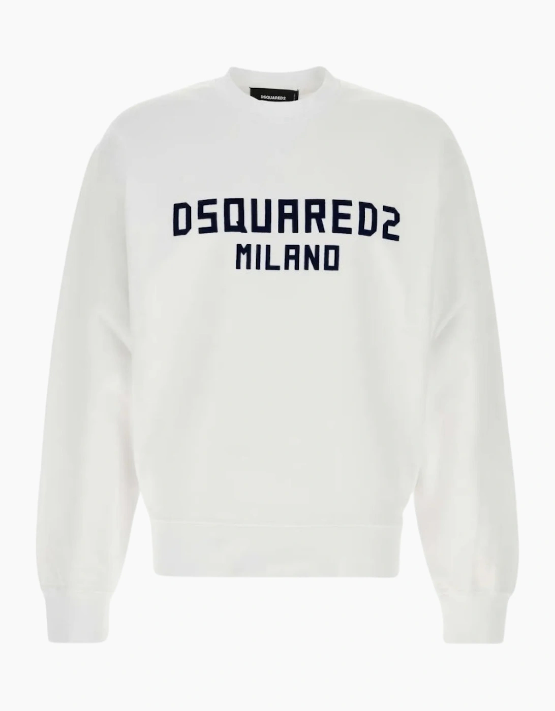 Dsquared2 Cool Fit Milano Crew Neck White Jumper