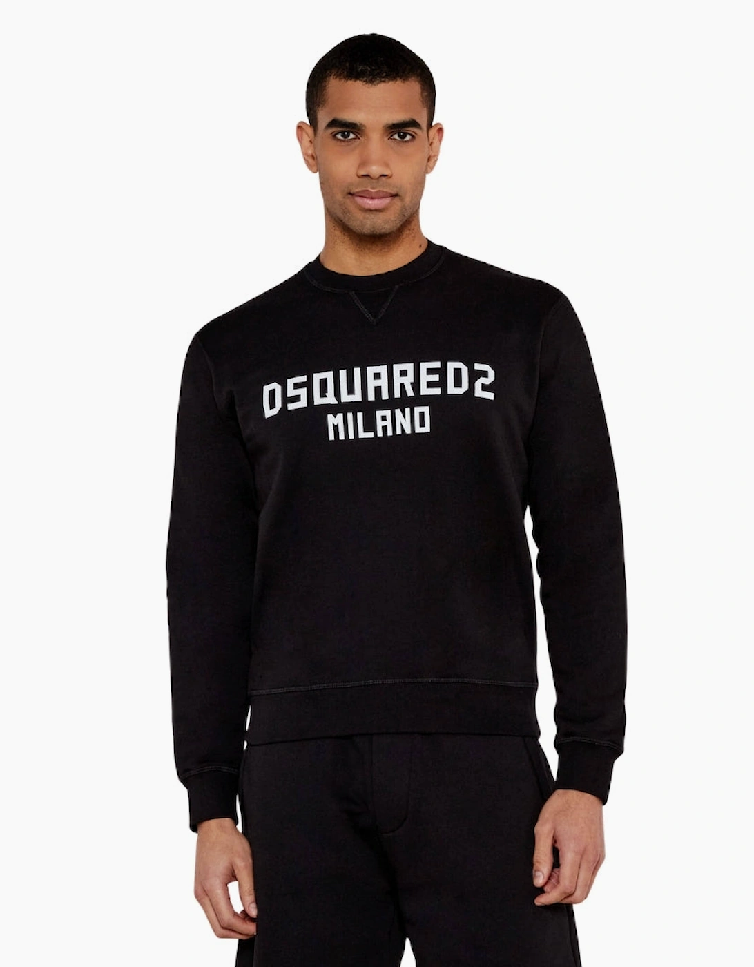 Dsquared2 Cool Fit Milano Crew Neck Black Sweatshirt