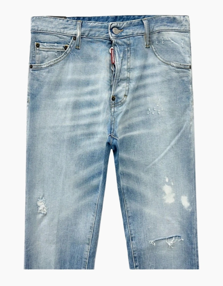 Dsquared2 Cool Guy Jean Dsetroyed Style Light Blue Jeans
