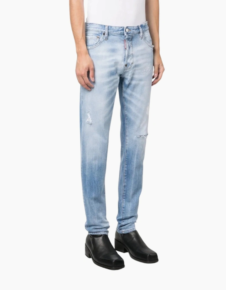 Dsquared2 Cool Guy Jean Dsetroyed Style Light Blue Jeans