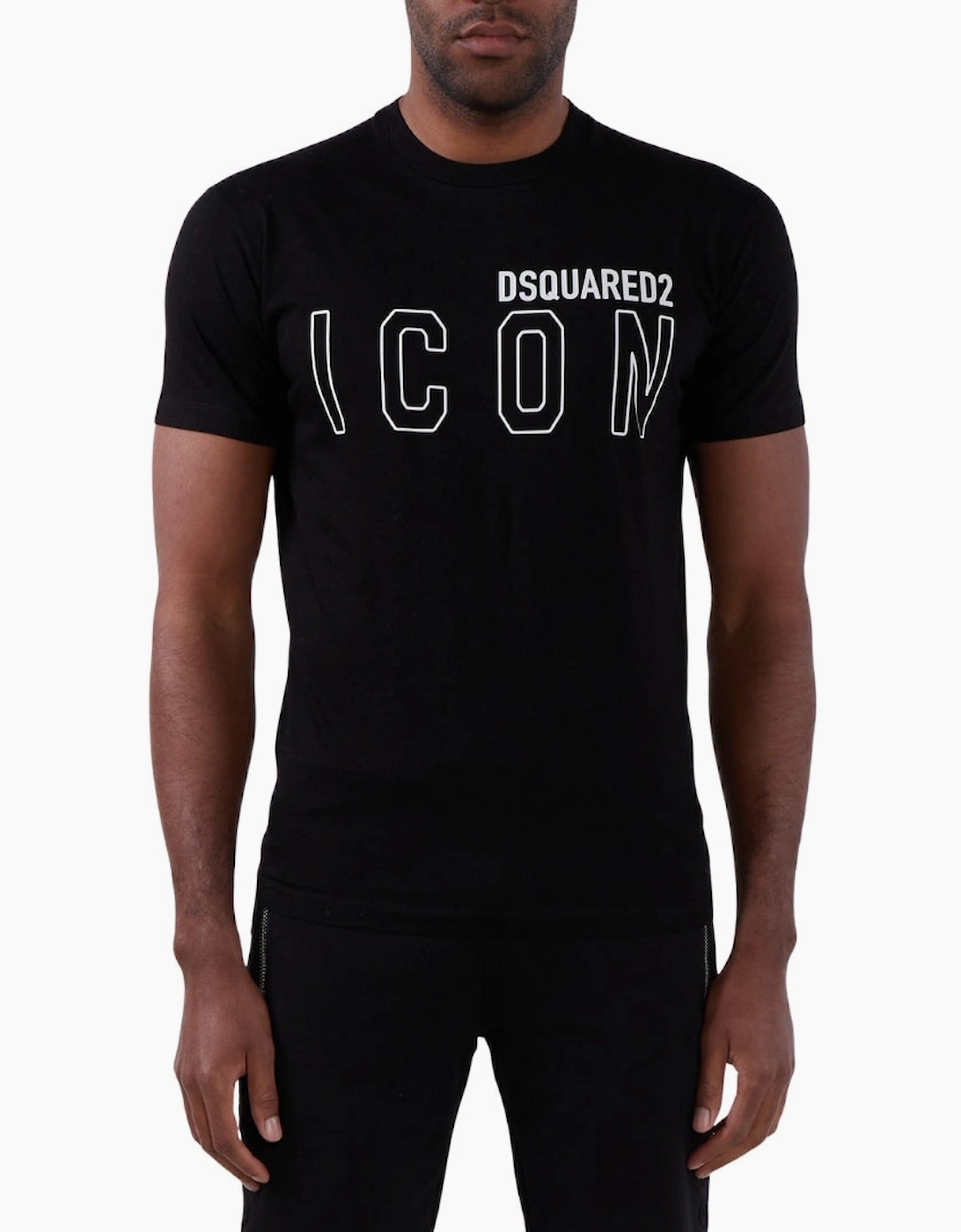 Dsquared2 Icon Outline Logo Black T-Shirt