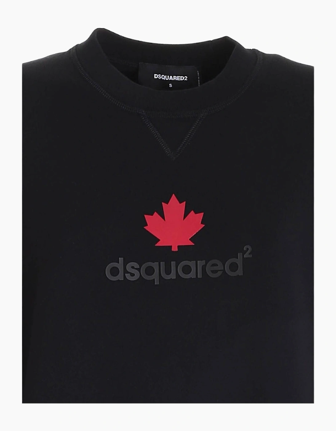 Dsquared2 Maple Leaf Logo Black Sweater