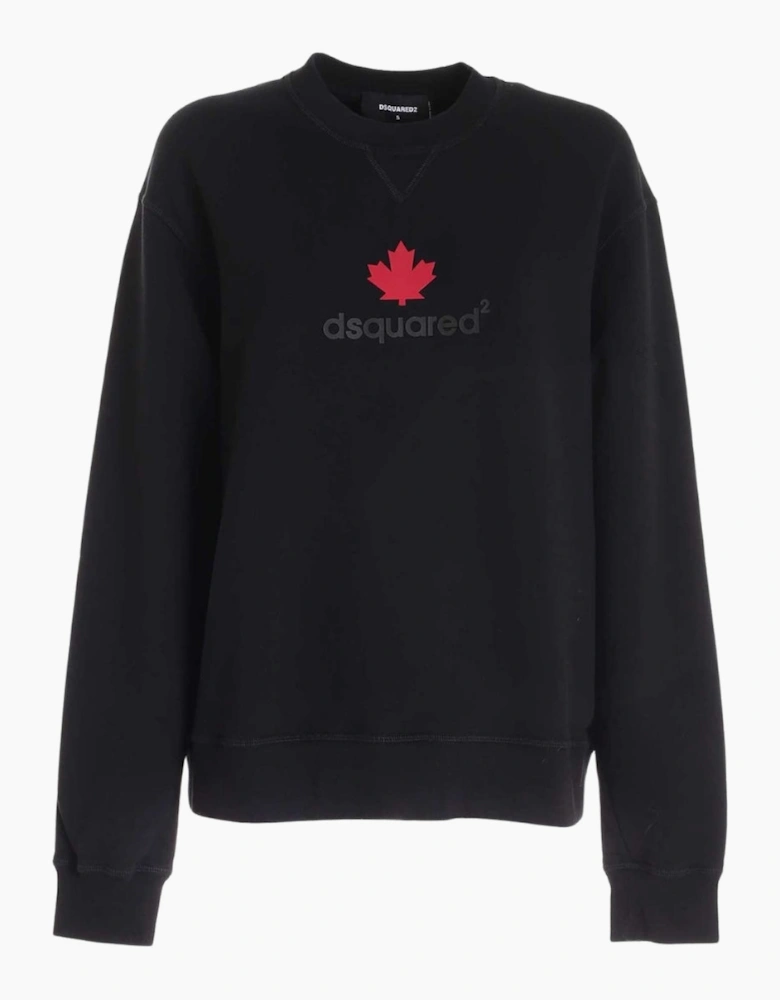 Dsquared2 Maple Leaf Logo Black Sweater