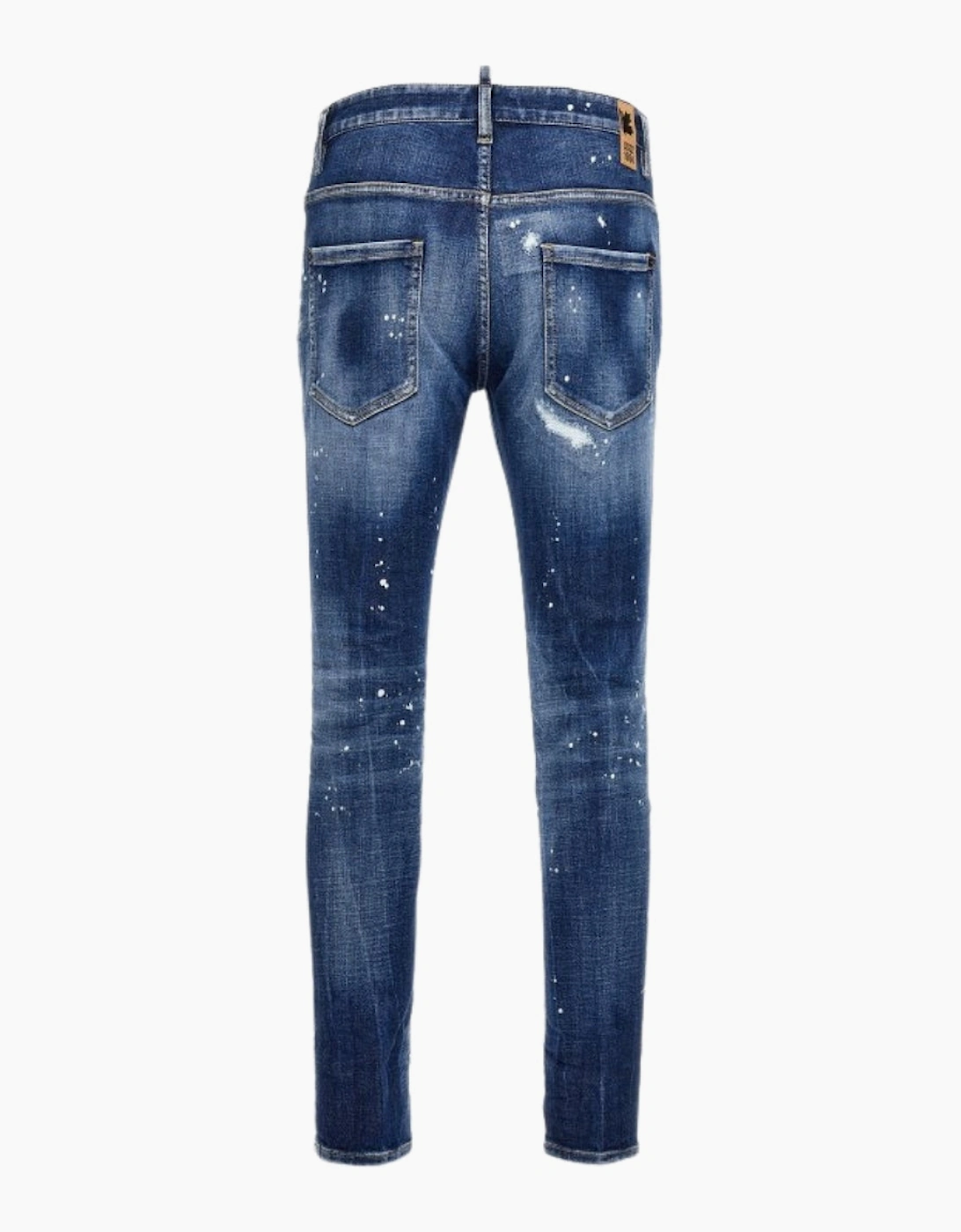 Dsquared2 Super Twinky Jean Reinforced Worn Denim Wash Blue Jeans