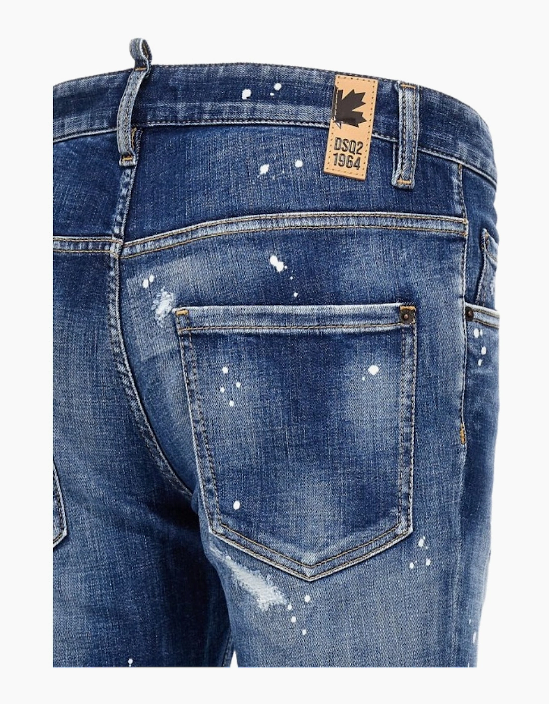 Dsquared2 Super Twinky Jean Reinforced Worn Denim Wash Blue Jeans