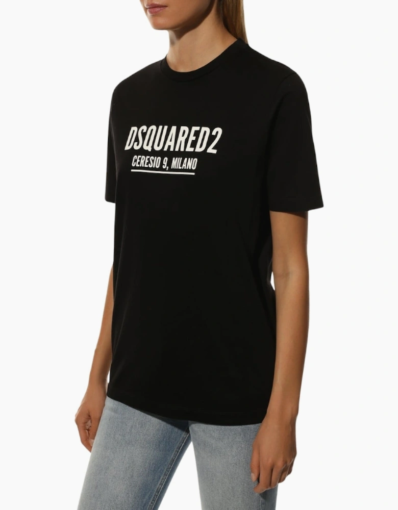Dsquared2 Ceresio 9 Milano Logo Black T-Shirt