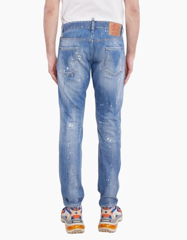 Dsquared2 Cool Guy Jean Patchwork Denim Blue Jeans