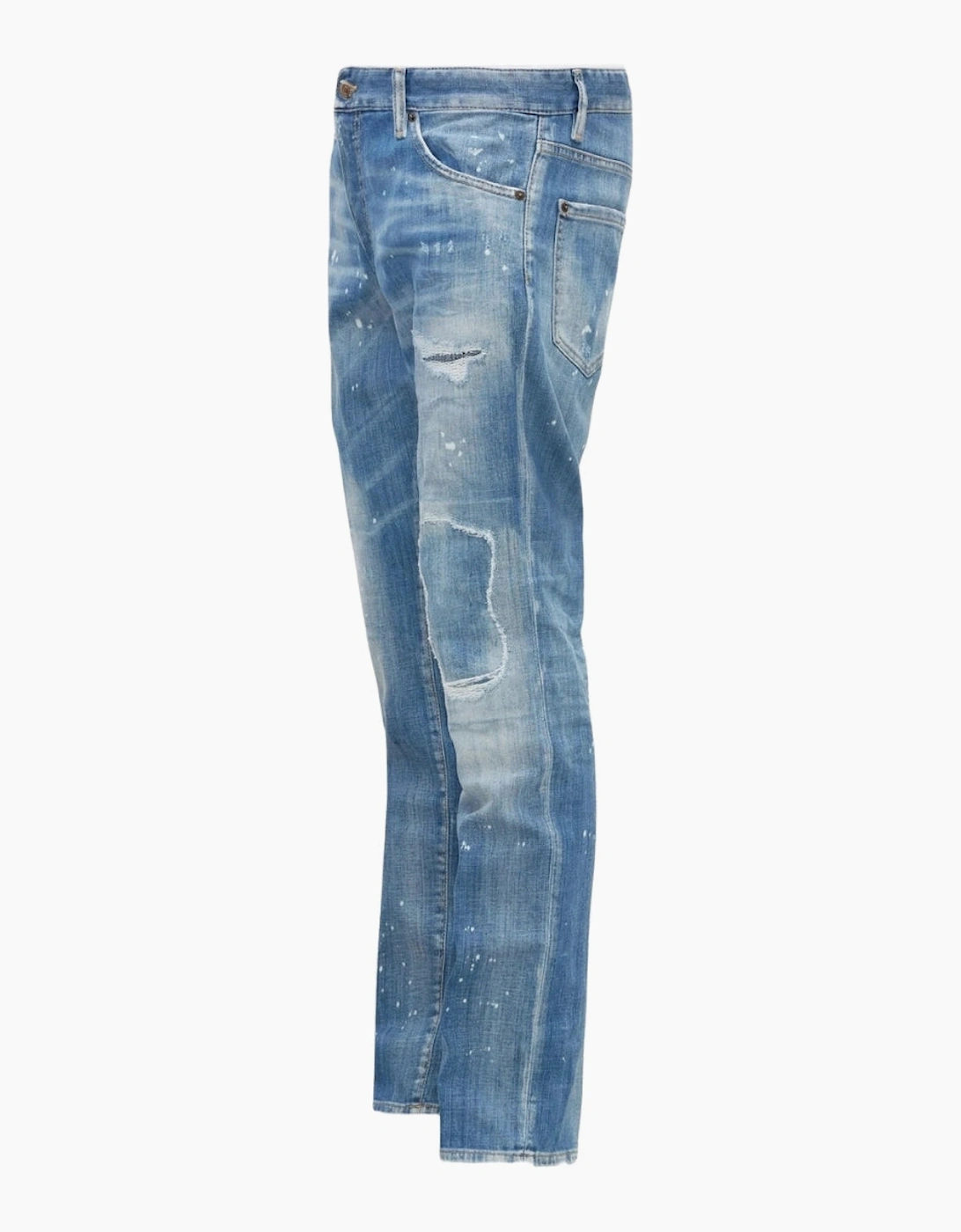 Dsquared2 Cool Guy Jean Patchwork Denim Blue Jeans