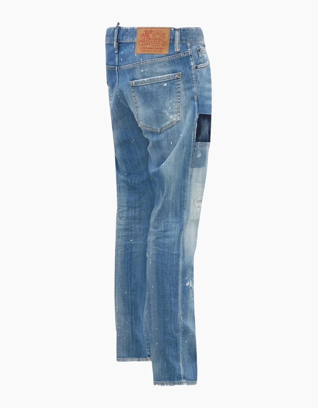 Dsquared2 Cool Guy Jean Patchwork Denim Blue Jeans
