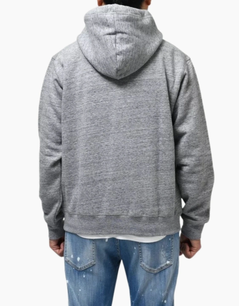 Dsquared2 Pink Icon Cracked Logo Grey Hoodie