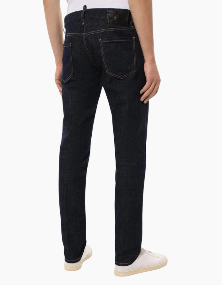 Dsquared2 Slim Jean Dark Rinse Wash Blue Jeans