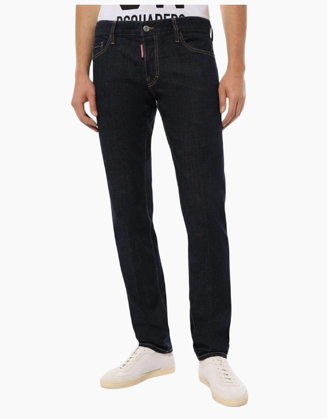 Dsquared2 Slim Jean Dark Rinse Wash Blue Jeans