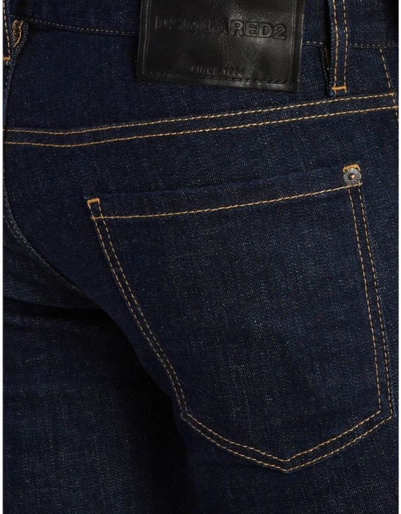 Dsquared2 Slim Jean Dark Rinse Wash Blue Jeans