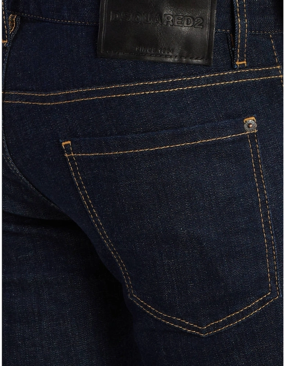 Dsquared2 Slim Jean Dark Rinse Wash Blue Jeans