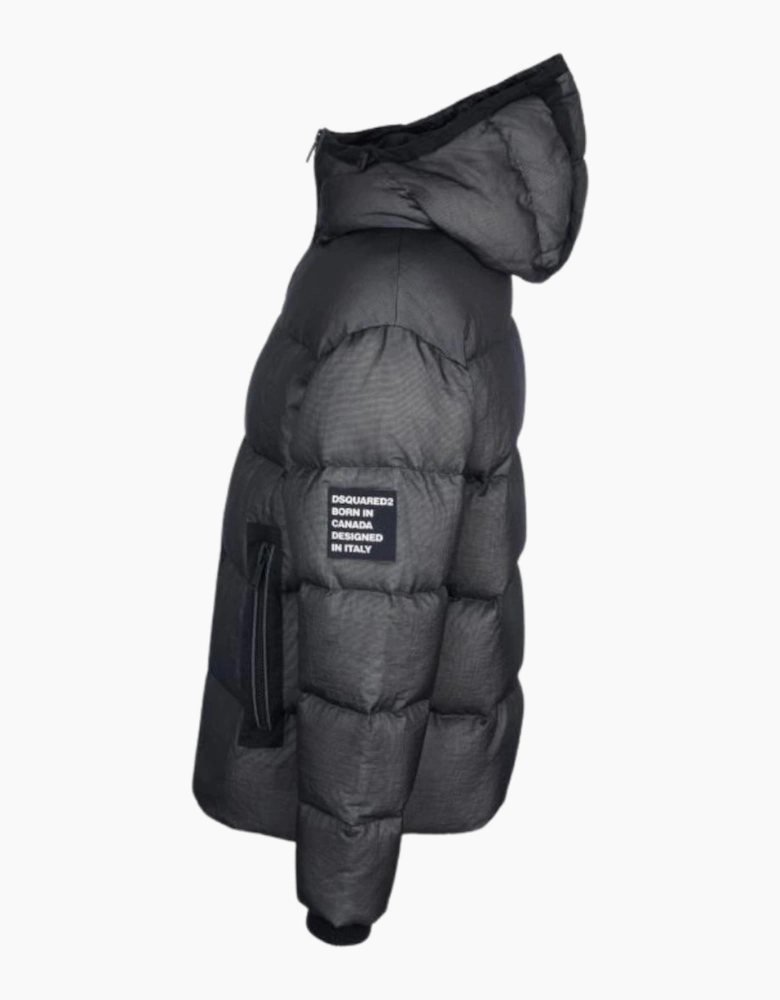 Dsquared2 Faded Black Puffer Down Jacket