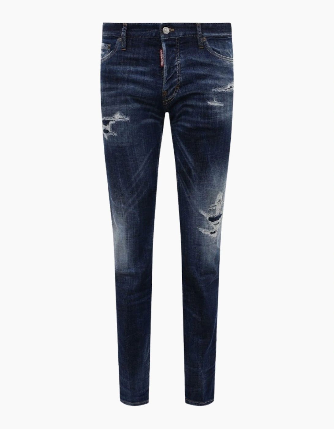 Dsquared2 Slim Jean Faded Worn Wash Blue Jeans, 9 of 8