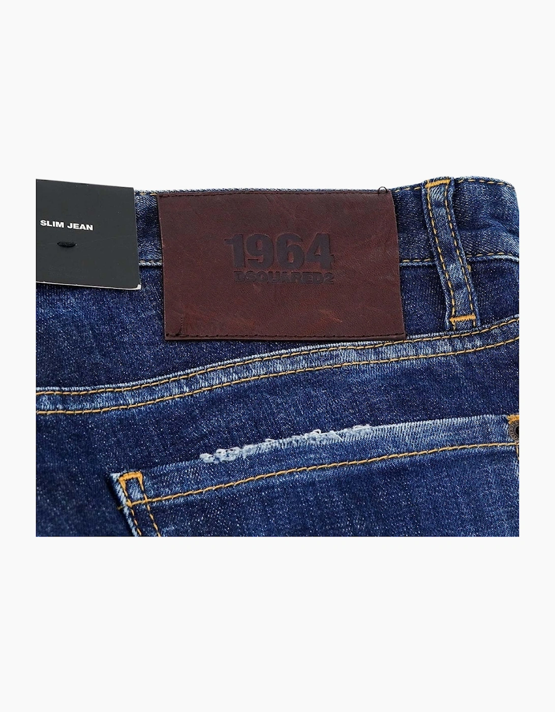 Dsquared2 Slim Jean Faded Worn Wash Blue Jeans