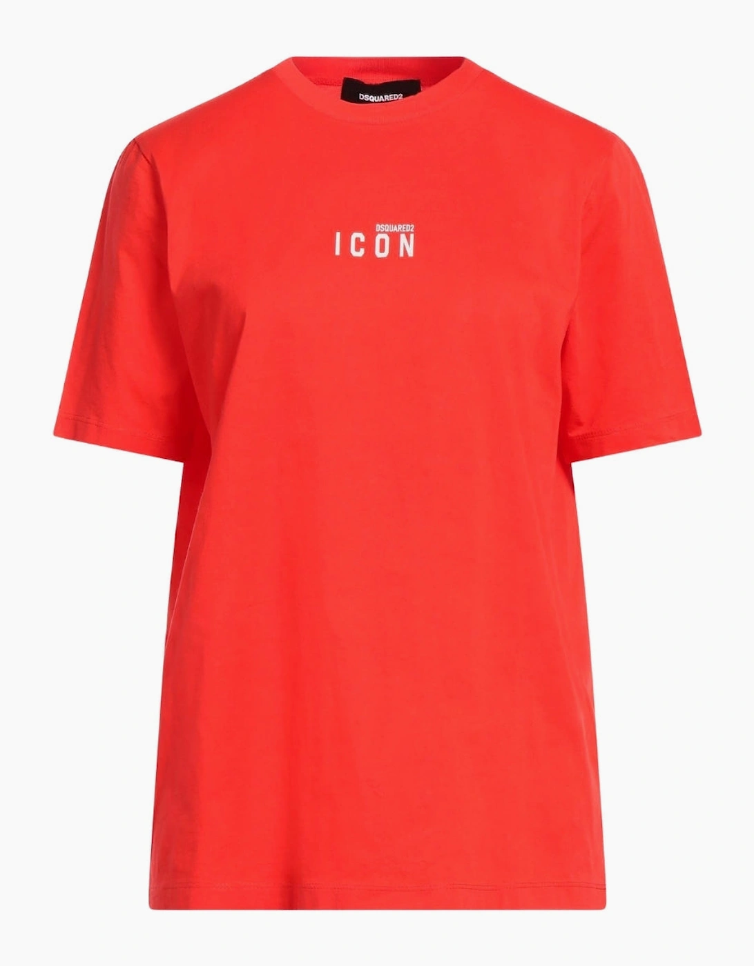 Dsquared2 Women's Red Icon Small Chest Logo T-Shirt - Size 12