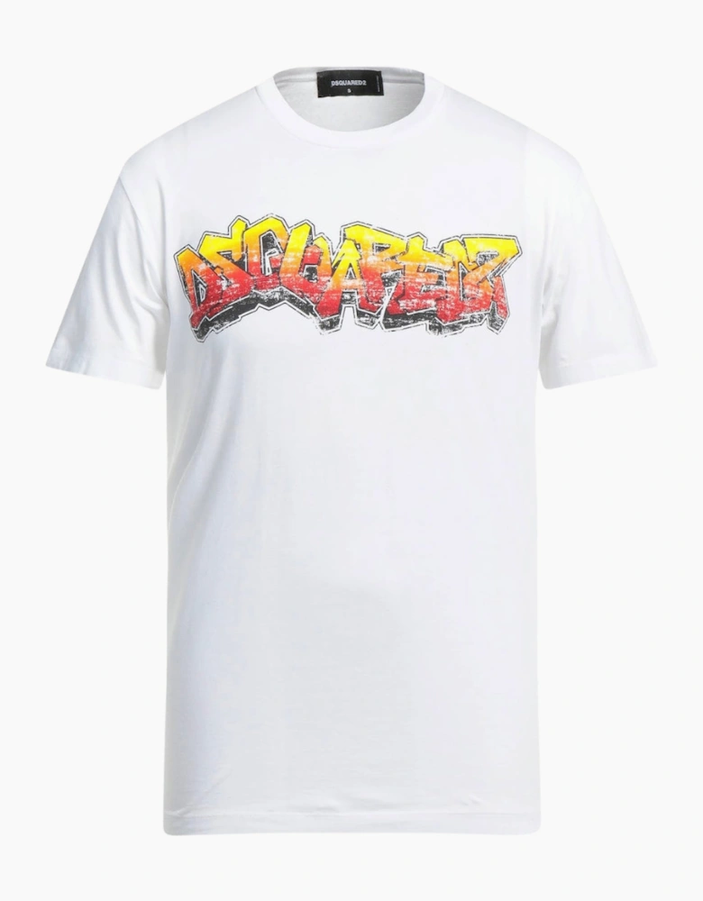 Dsquared2 Wall Tag Logo White T-Shirt