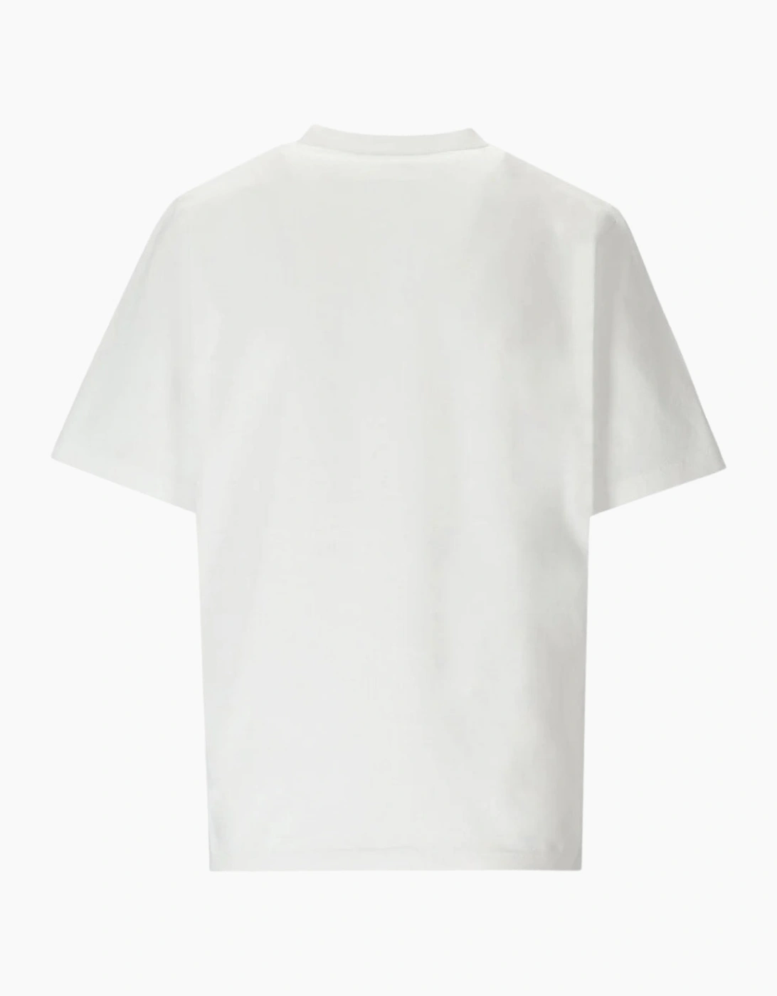 Dsquared2 Pixel Leaf Logo Print Crew Neck White T-Shirt