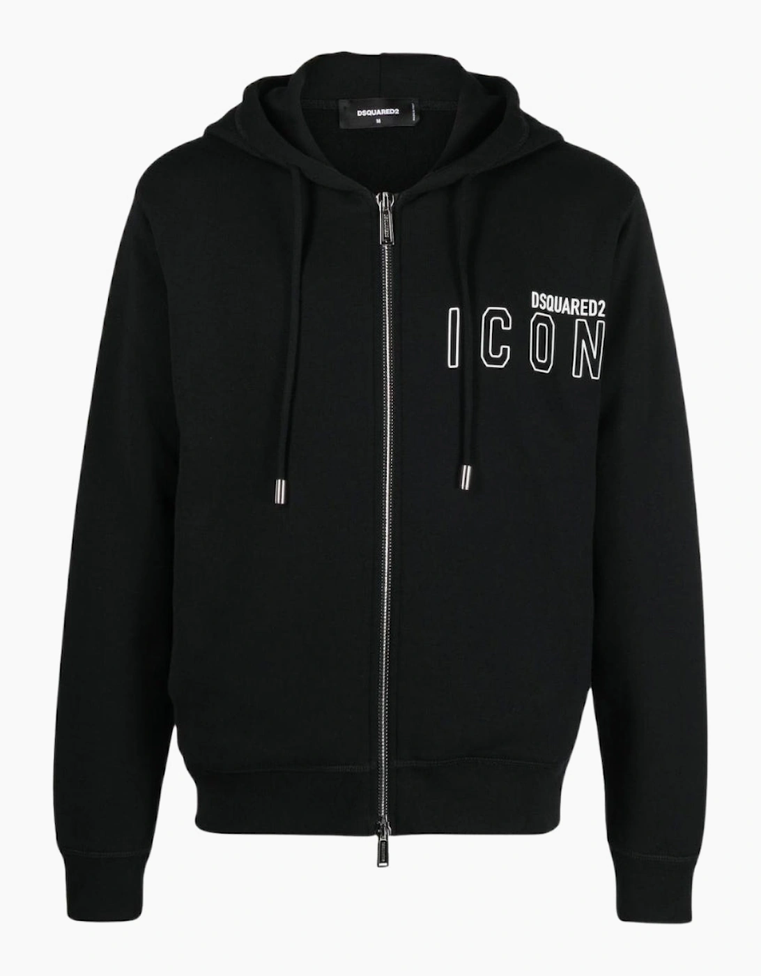 Dsquared2 Icon Outline Logo Zip Black Hoodie