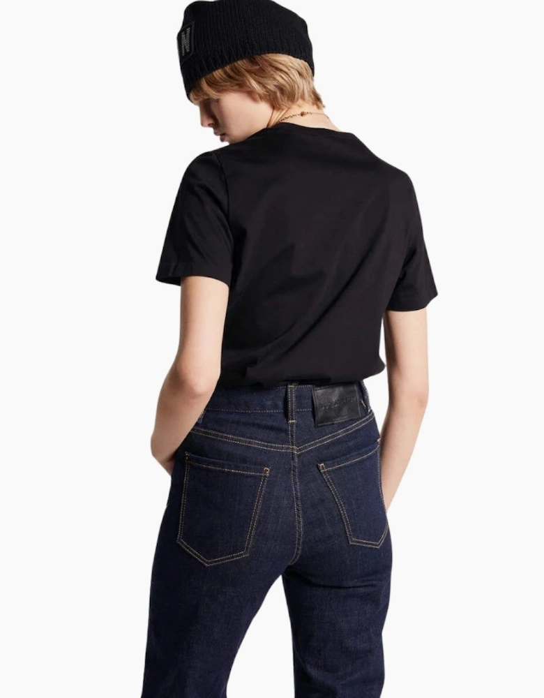 Dsquared2 Logo Print Crew Neck Black T-Shirt