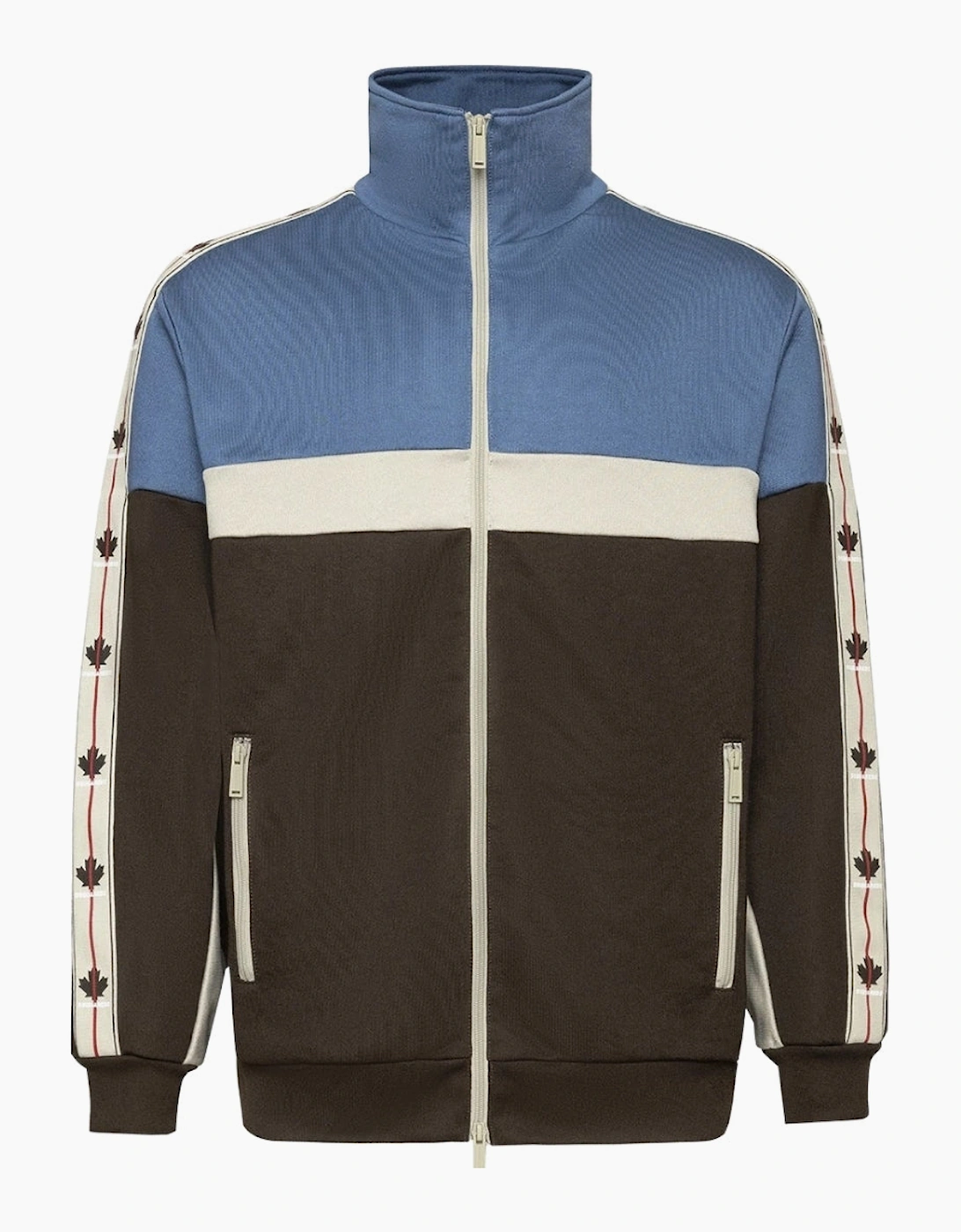 Dsquared2 Maple Leaf Tape Blue Track Jacket