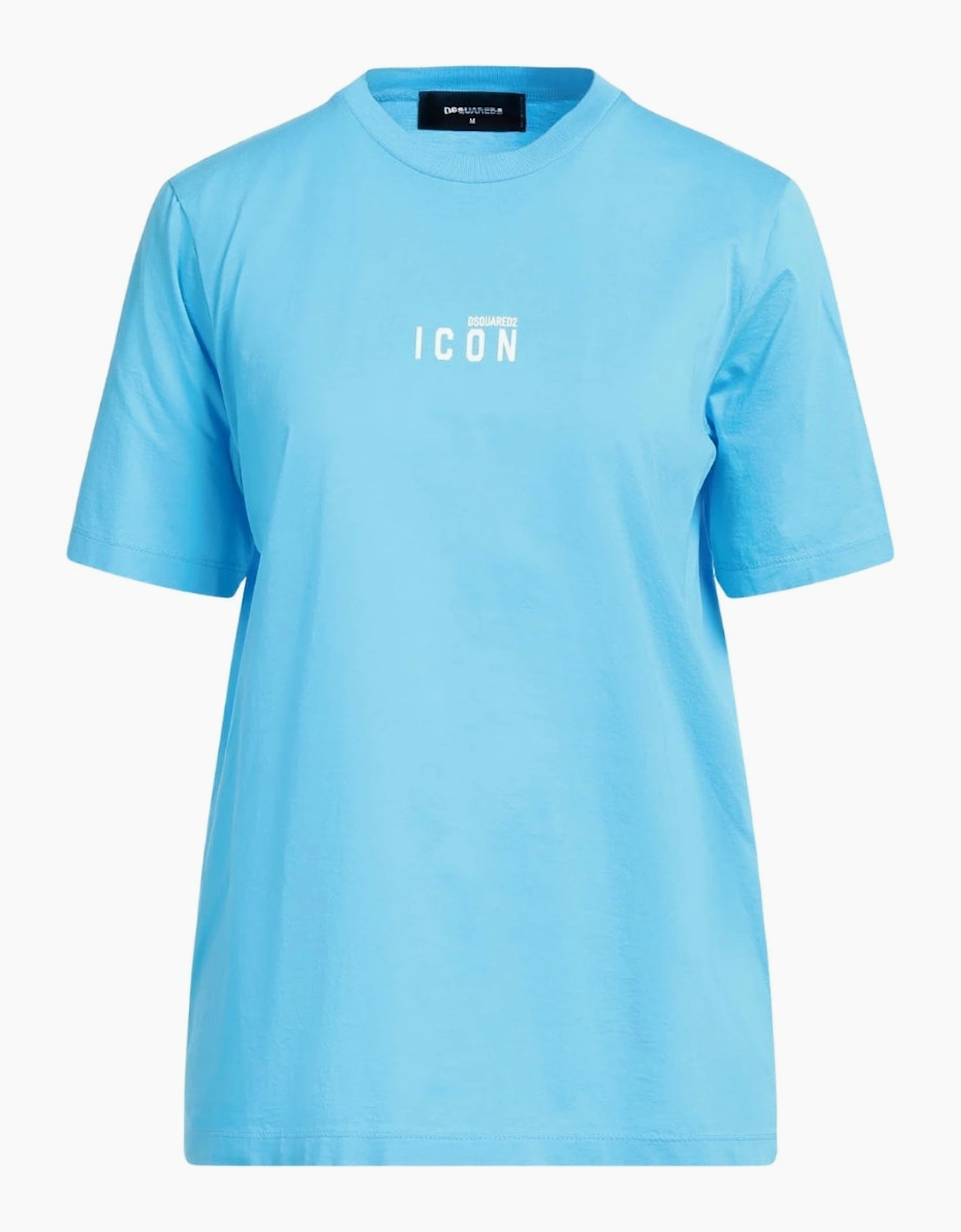 Dsquared2 Women's Blue Icon Small Chest Logo Light T-Shirt - Size 14