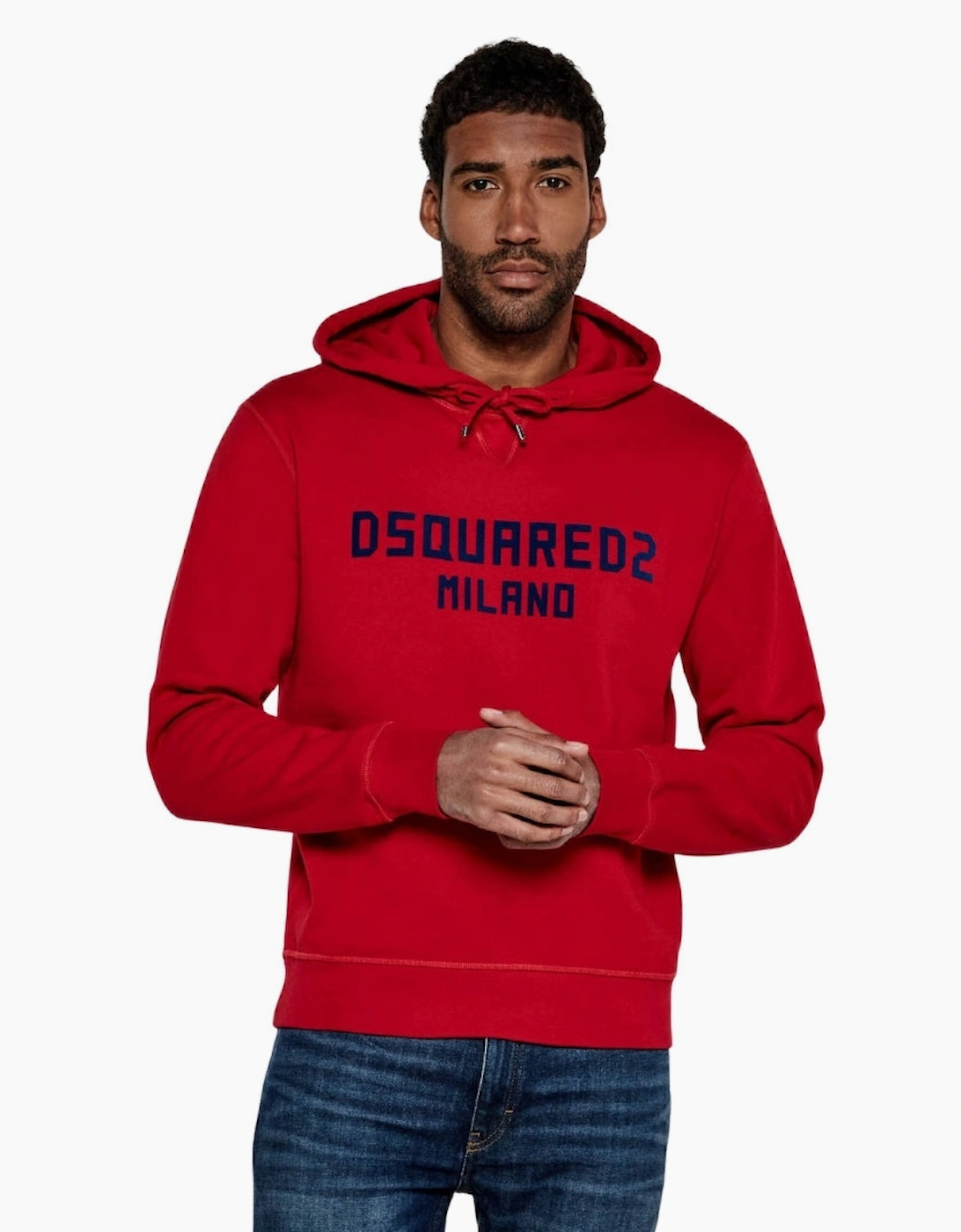Dsquared2 Milano Logo Cool Fit Red Hoodie
