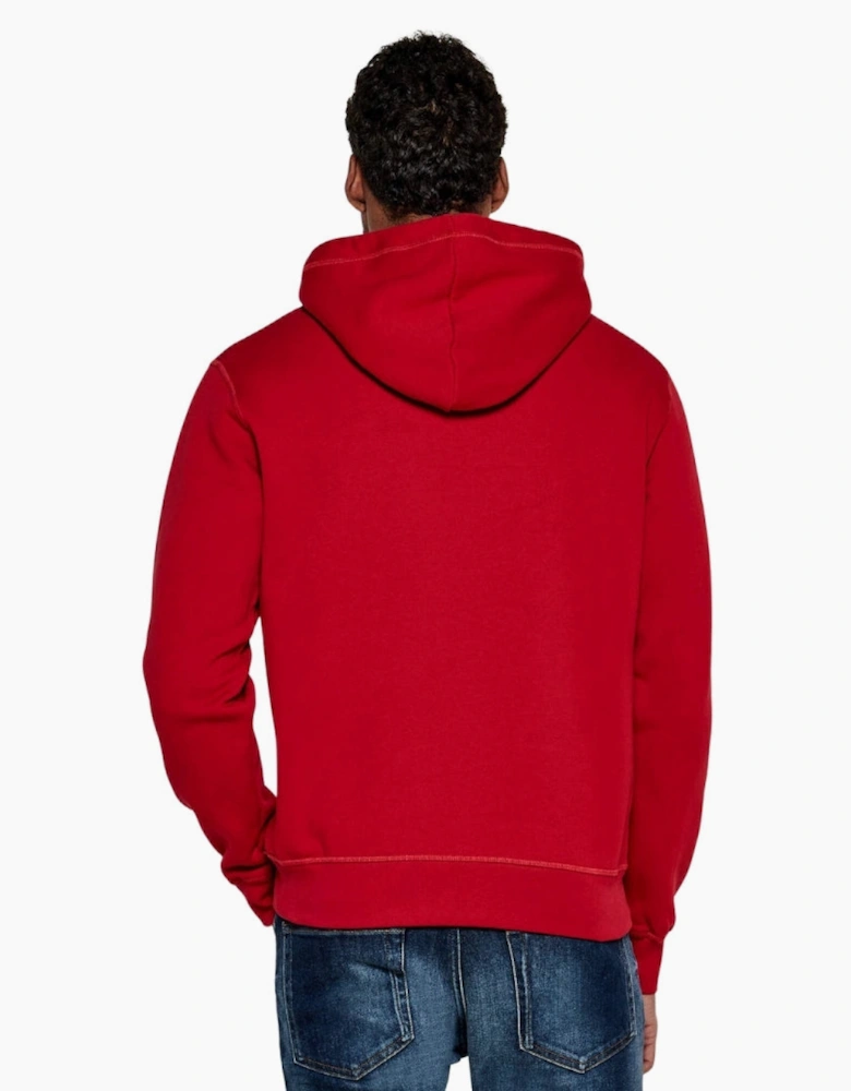 Dsquared2 Milano Logo Cool Fit Red Hoodie