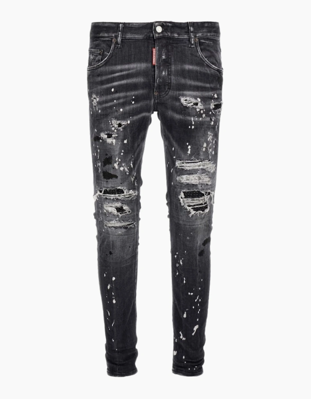 Dsquared2 Super Twinky Jean Black Diamond Destroyed Wash Black Jeans, 6 of 5