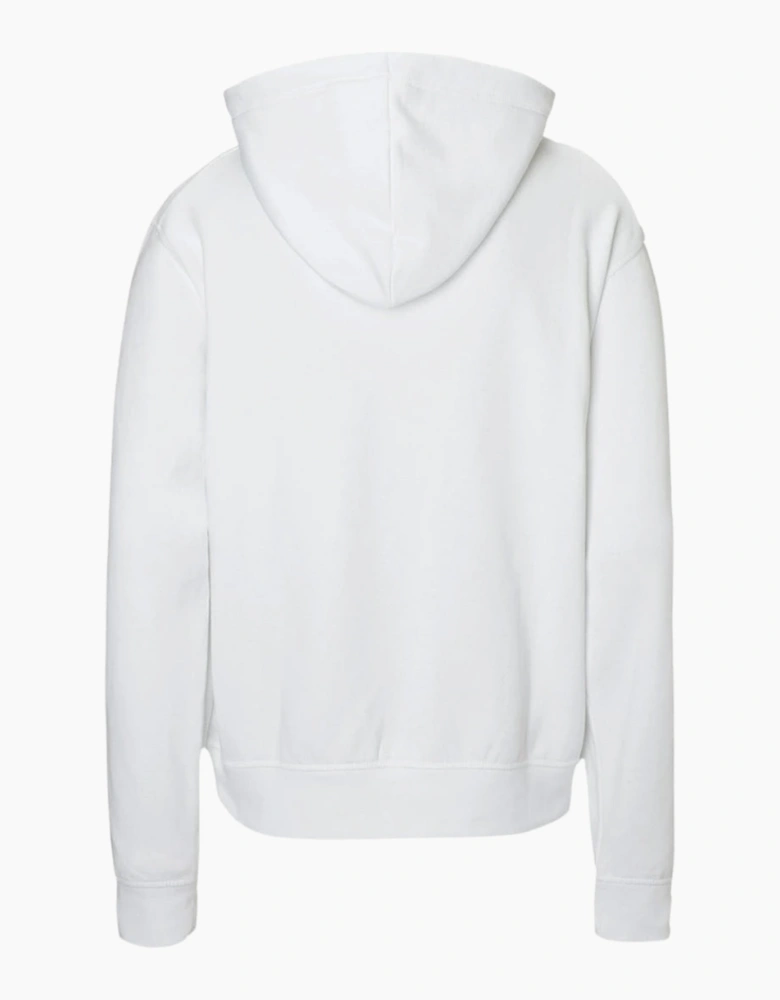 Dsquared2 Cool Fit Maple Leaf Logo White Hoodie