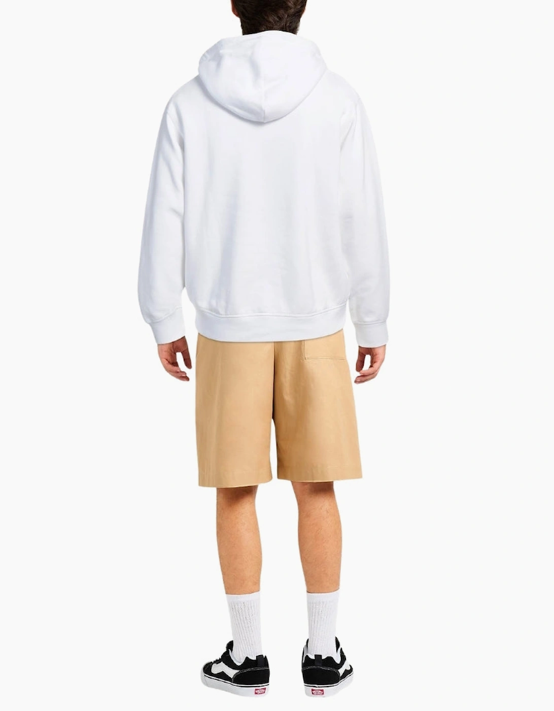 Dsquared2 Cool Fit Maple Leaf Logo White Hoodie
