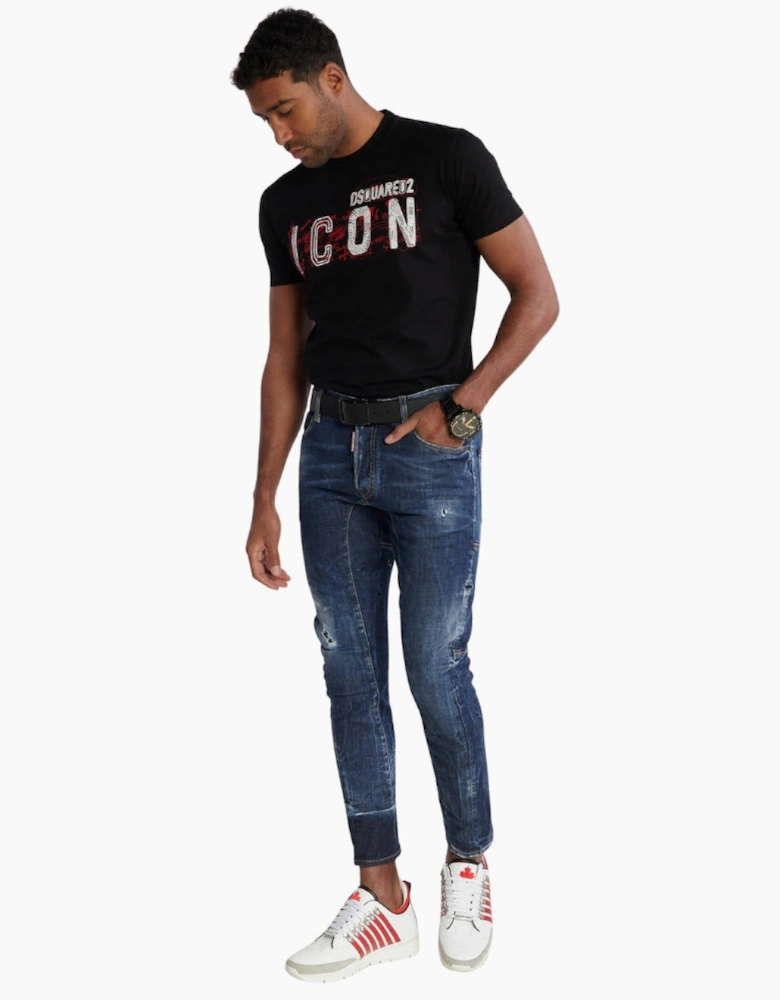 Dsquared2 Tidy Biker Jean Lightly Worn Style Blue Jeans