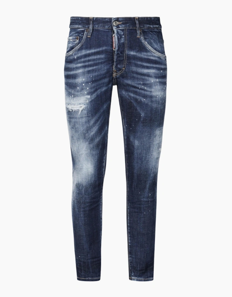 Dsquared2 Skater Jean In Distressed Denim Jeans