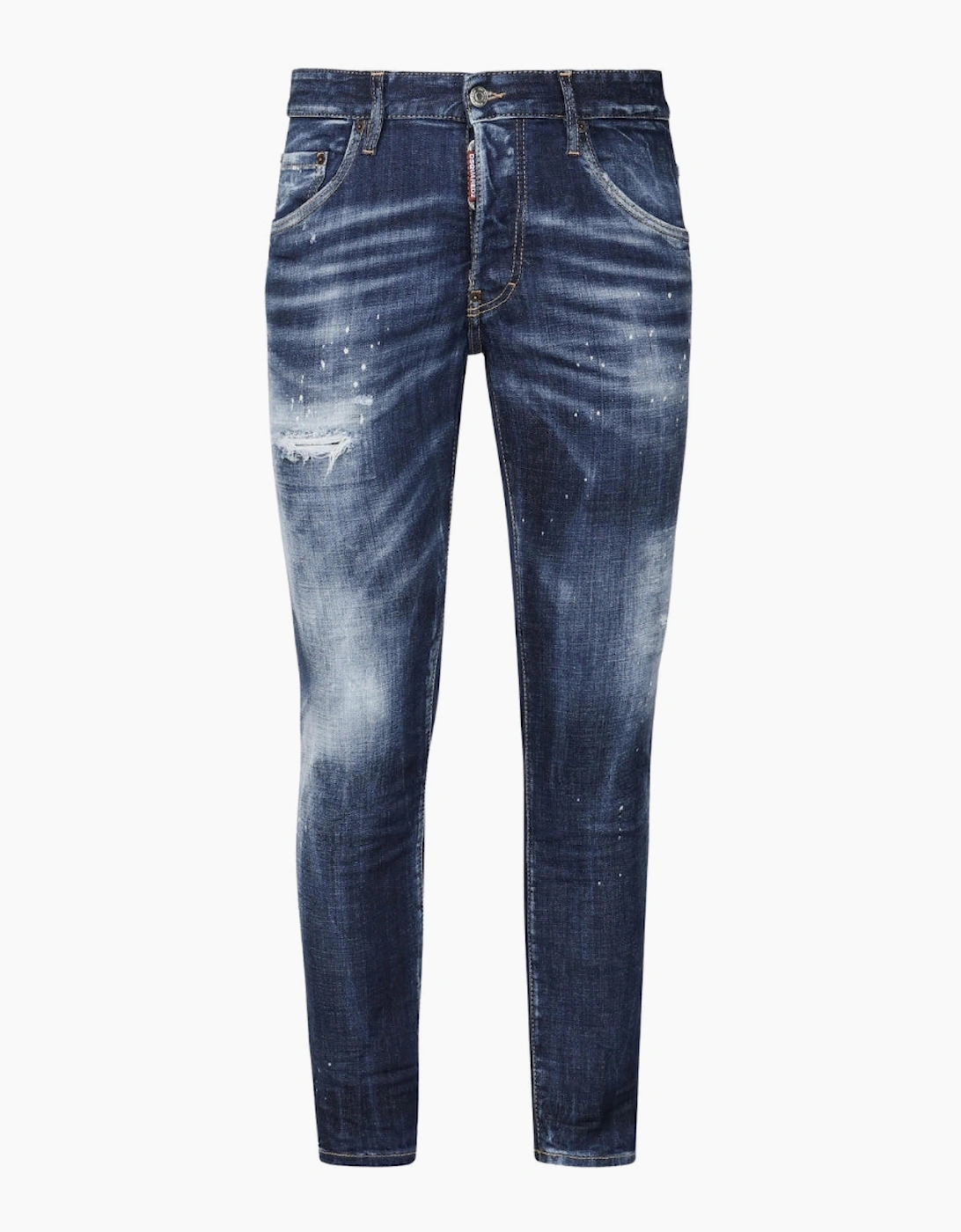 Dsquared2 Men's Dsquared2 Skater Jean In Distressed Denim Jeans - Navy