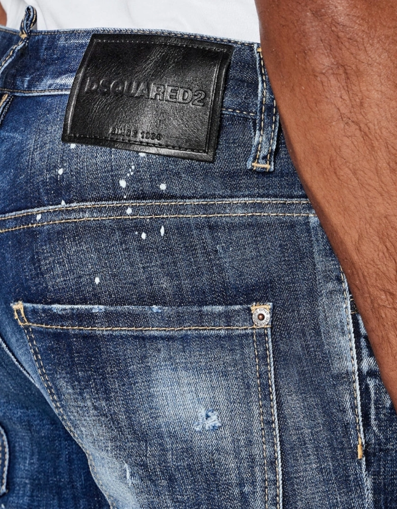 Dsquared2 Skater Jean In Distressed Denim Jeans