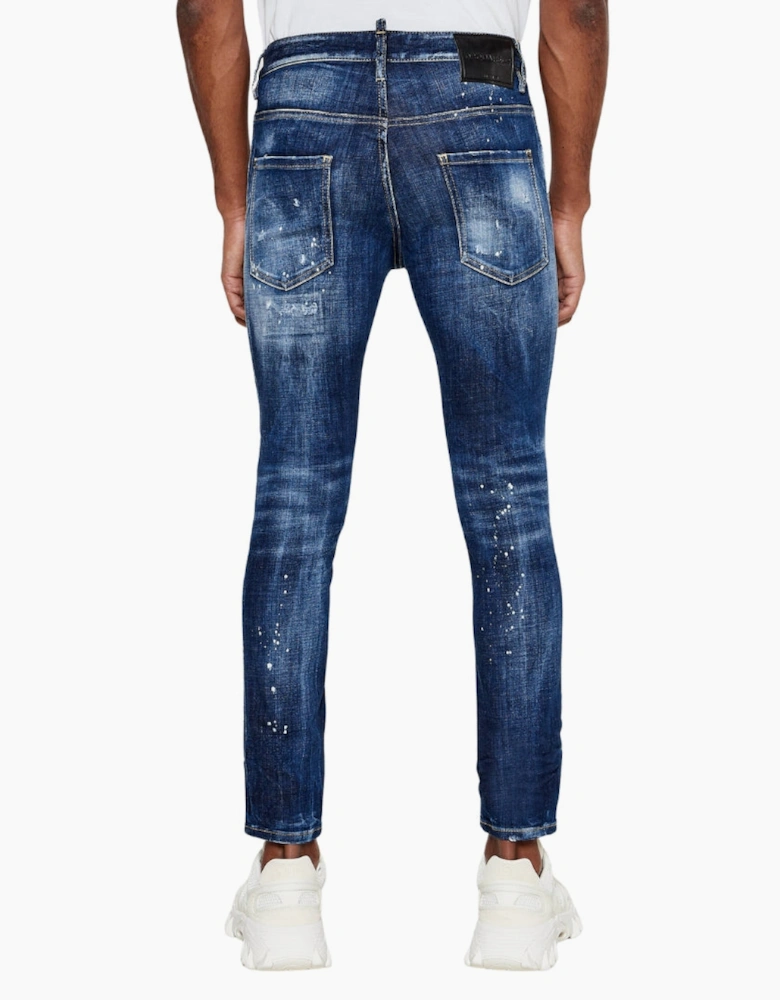 Dsquared2 Skater Jean In Distressed Denim Jeans