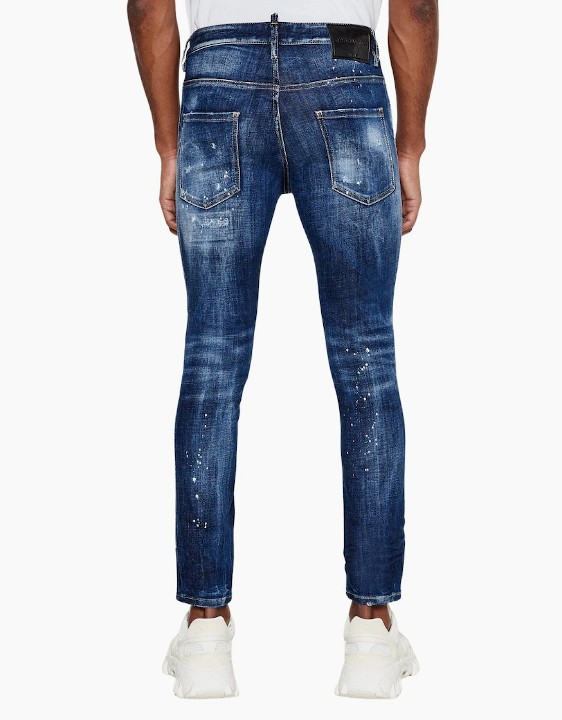 Dsquared2 Skater Jean In Distressed Denim Jeans