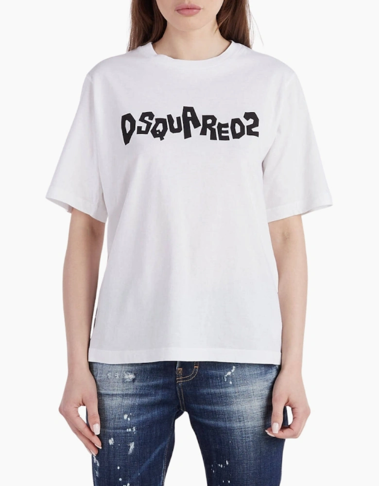 Dsquared2 Contrast Brand Logo White T-Shirt