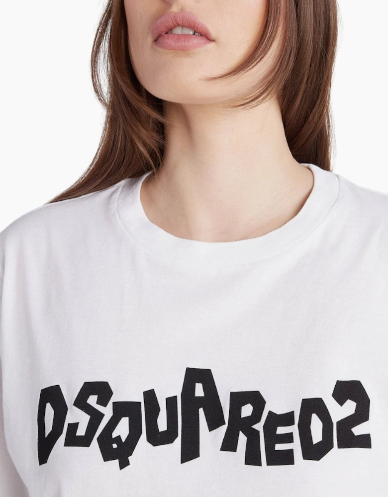 Dsquared2 Contrast Brand Logo White T-Shirt