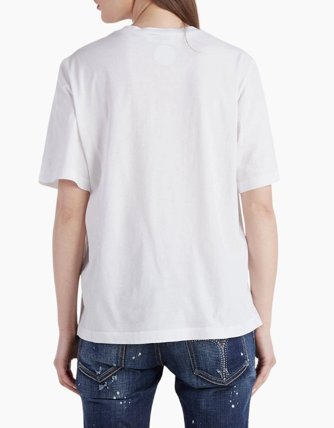 Dsquared2 Contrast Brand Logo White T-Shirt