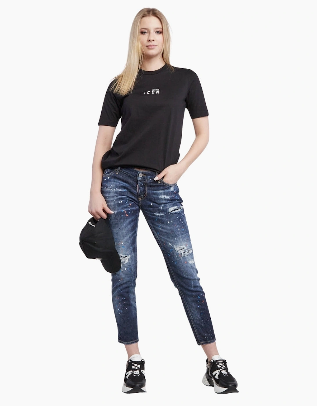 Dsquared2 Icon Small Chest Logo Black T-Shirt