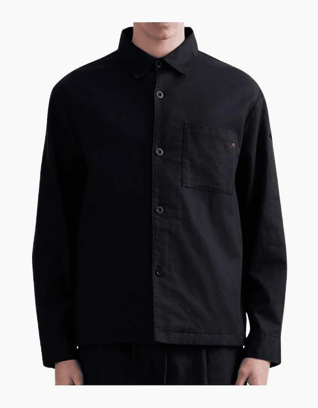 Linen Button Up Black Shirt, 5 of 4