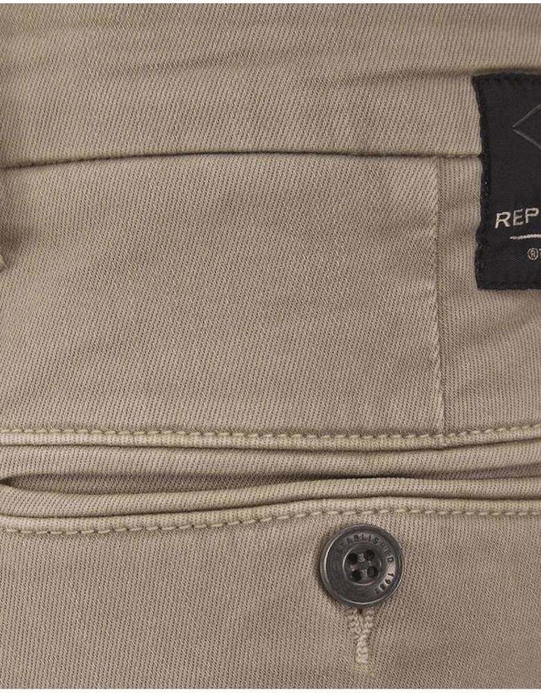 Zeumar Hyperflex Stretch Slim Fit Beige Chino