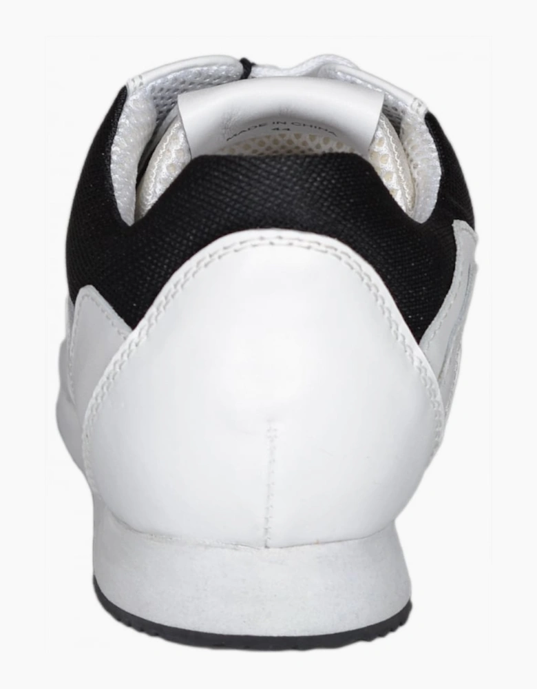 Versus Lion Head Leather Mesh White Trainers